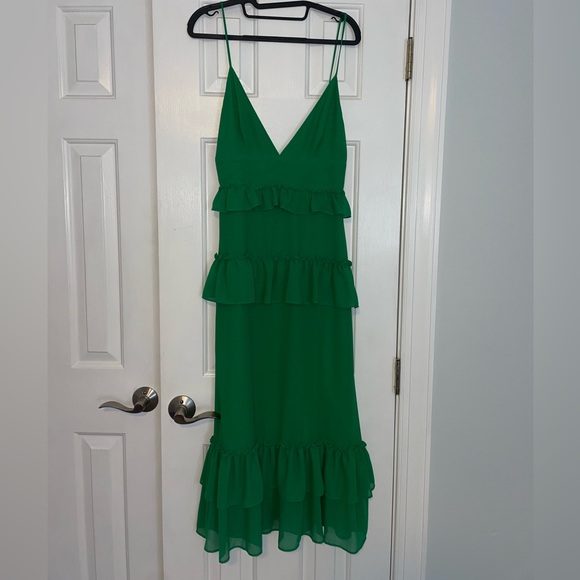 Green Maxi Dress worn 2x - Picture 2 of 4